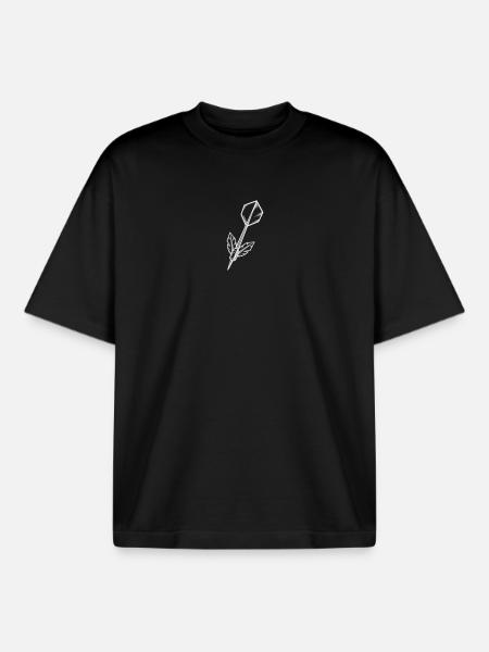 Dartpfeil mit Flügel - Boxy Heavyweight Unisex Organic T-Shirt von Stanley/Stella - Schwarz