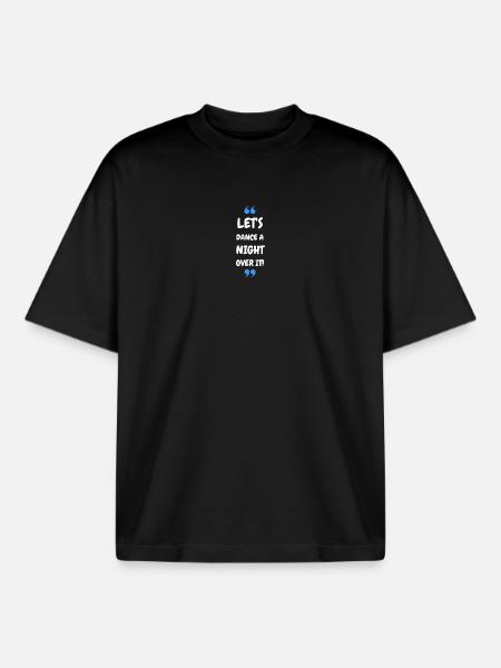 Dansons une nuit dessus ! - T-shirt unisexe boxy épais biologique Stanley/Stella - noir