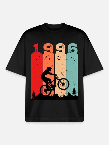 Millésime 1996 - T-shirt unisexe boxy épais biologique Stanley/Stella - noir