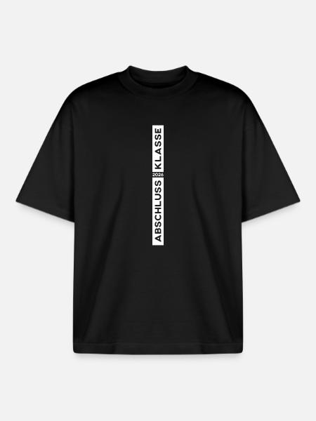 Graduating Class of 2026 Colour White - Boxy Heavyweight Unisex Organic T-Shirt by Stanley/Stella - black