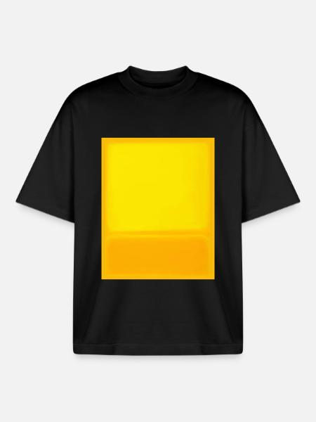 Rothko style in digital colors - Boxy Heavyweight Unisex Organic T-Shirt by Stanley/Stella - black