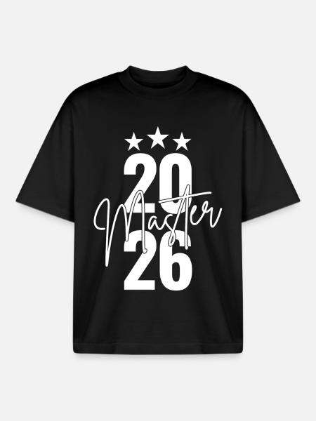 Master 2026 - Boxy Heavyweight Unisex Organic T-Shirt by Stanley/Stella - black