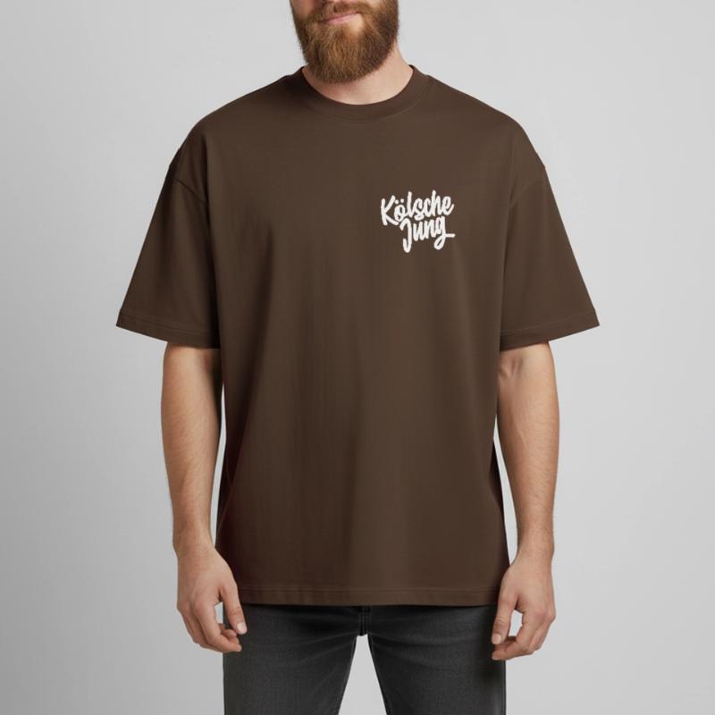 Kölsche Jung Script Design Boxy Heavyweight Unisex Organic T-Shirt von Stanley/Stella