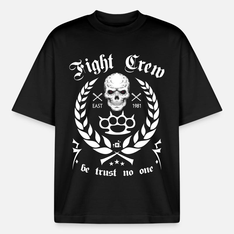 Kampfmannschaft - Boxy Heavyweight Unisex Organic T-Shirt von Stanley/Stella - Schwarz