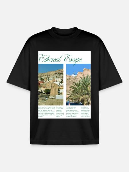 URBEX_PESCADERIA - Boxy Heavyweight Unisex Organic T-Shirt by Stanley/Stella - black