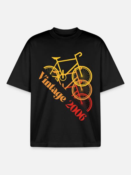 Millésime 2006 - T-shirt unisexe boxy épais biologique Stanley/Stella - noir