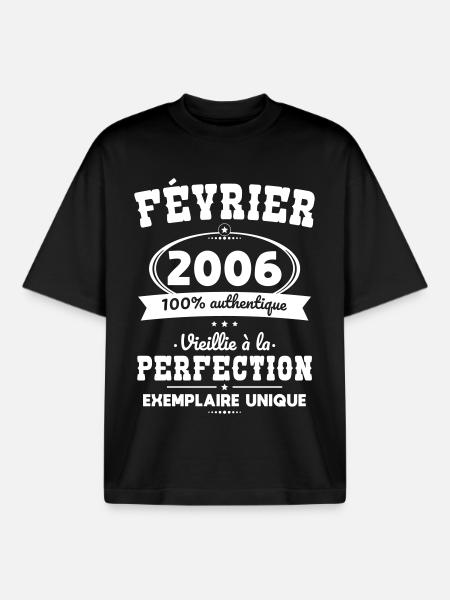 20th Anniversary - February 2006 Perfection - Boxy Heavyweight Unisex Organic T-Shirt by Stanley/Stella - black