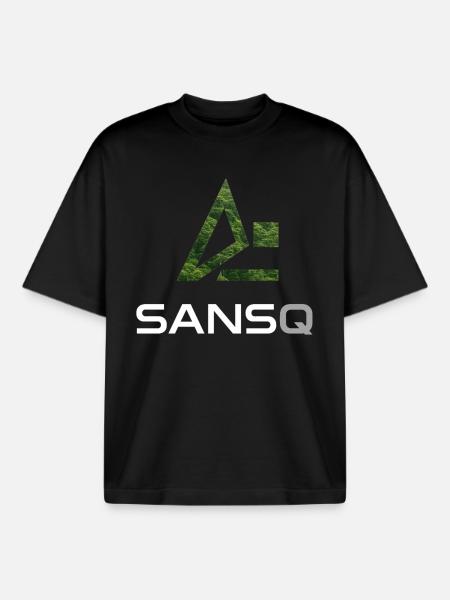 SansQ - Inspired by nature - Boxy Heavyweight Unisex Organic T-Shirt by Stanley/Stella - black