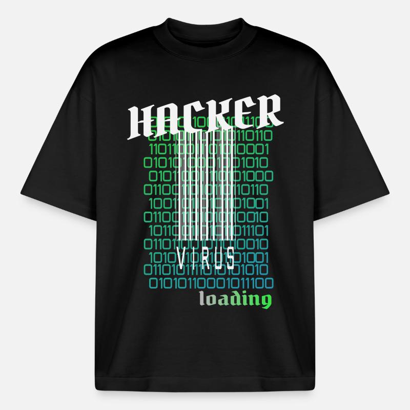 Anonymous, Hacker - Boxy Heavyweight Unisex Organic T-Shirt von Stanley/Stella - Schwarz