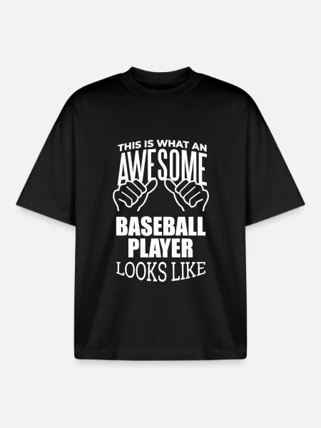 Baseball Baseball Baseball - T-shirt unisexe boxy épais biologique Stanley/Stella - noir