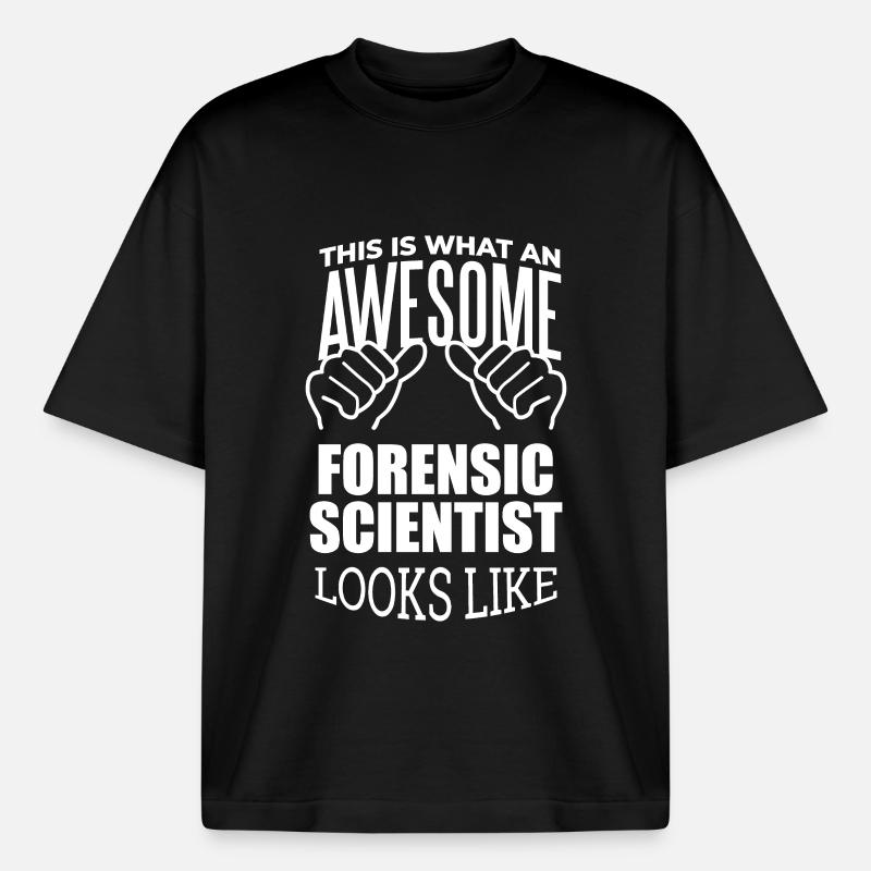 Forensic Science - Heavyweight Boxy Unisex T-Shirt by Stanley/Stella - black