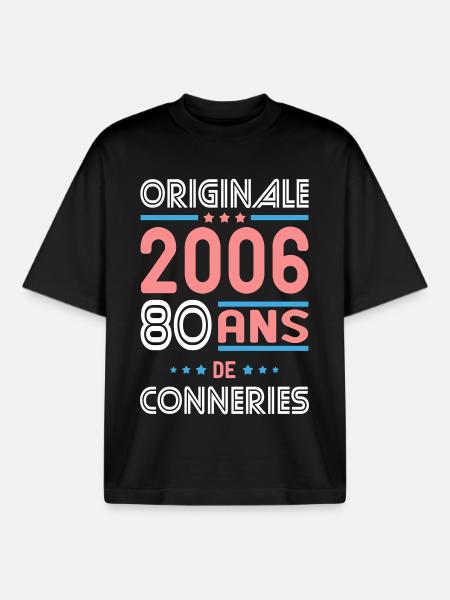 Original – 2006 – 20 Jahre - Boxy Heavyweight Unisex Organic T-Shirt von Stanley/Stella - Schwarz