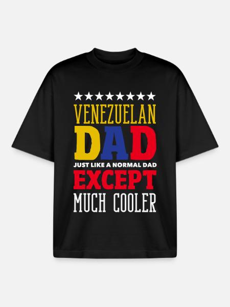 Venezuela Flag Pride & Home Venezuela - Boxy Heavyweight Unisex Organic T-Shirt by Stanley/Stella - black