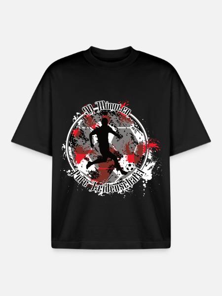 Footballer – Pure passion - Boxy Heavyweight Unisex Organic T-Shirt by Stanley/Stella - black