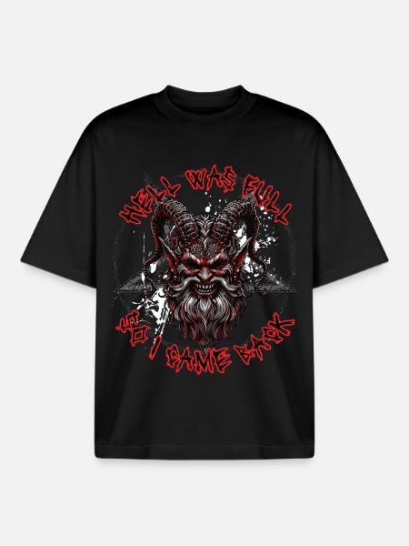 Satanist Baphomet Satanism - Boxy Heavyweight Unisex Organic T-Shirt by Stanley/Stella - black
