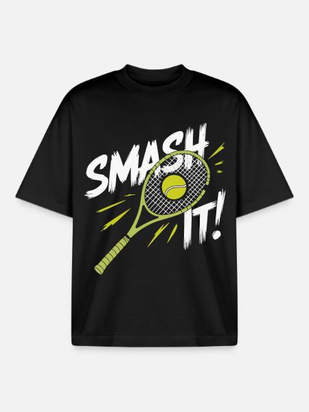 I can't I have padel - Boxy Heavyweight Unisex Organic T-Shirt by Stanley/Stella - black