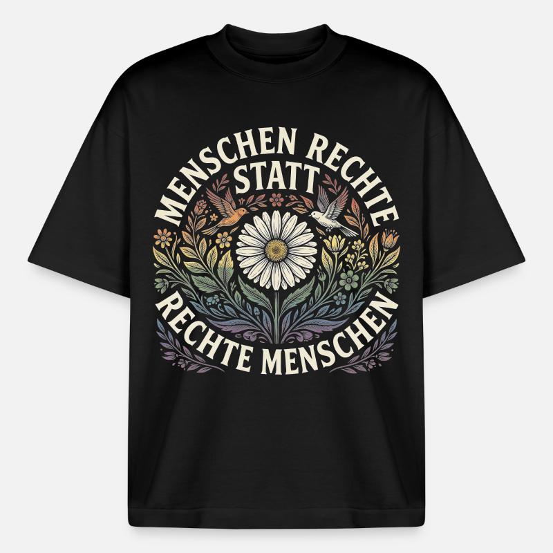 Equality Statement Radicalized by Decency Trend - Boxy Heavyweight Unisex Organic T-Shirt von Stanley/Stella - Schwarz