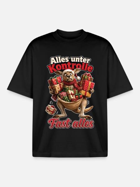 Alles unter Kontrolle, Fast alles - Boxy Heavyweight Unisex Organic T-Shirt von Stanley/Stella - Schwarz