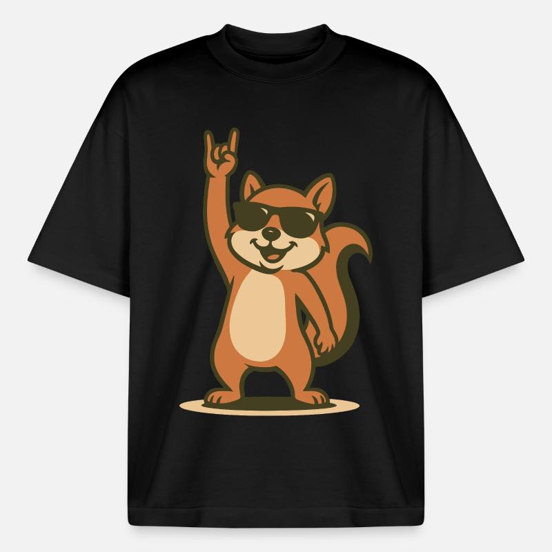 Rock'n'Roll Nutcracker - Heavyweight Boxy Unisex T-Shirt by Stanley/Stella - black