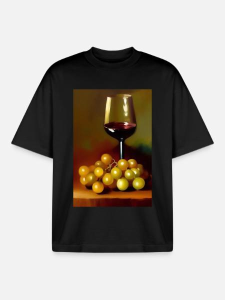 Wine drinkers - Boxy Heavyweight Unisex Organic T-Shirt by Stanley/Stella - black