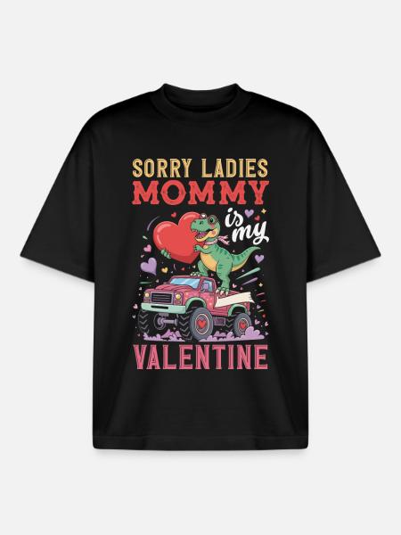 Retro Heart Valentine's Day Design Love - Boxy Heavyweight Unisex Organic T-Shirt by Stanley/Stella - black
