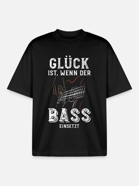 Bass, Musik Design - Boxy Heavyweight Unisex Organic T-Shirt von Stanley/Stella - Schwarz