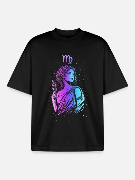 Skorpiongöttin in Farbverläufen - Boxy Heavyweight Unisex Organic T-Shirt von Stanley/Stella - Schwarz