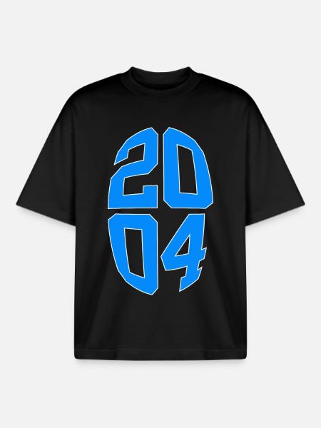 22 ANS 2004 22E ANNIVERSAIRE - T-shirt unisexe boxy épais biologique Stanley/Stella - noir