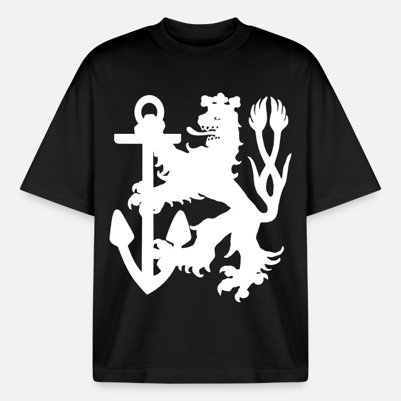Düsseldorf - Düsseldorfer Löwe - Boxy Heavyweight Unisex Organic T-Shirt von Stanley/Stella - Schwarz