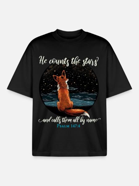 Bible Verse Christian Religious - Boxy Heavyweight Unisex Organic T-Shirt by Stanley/Stella - black