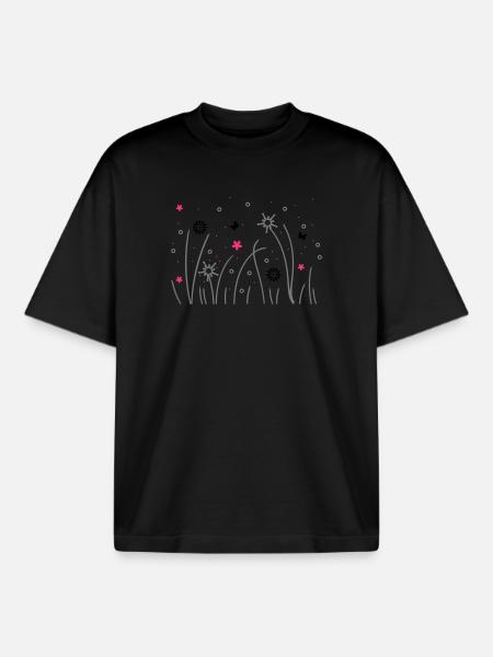 grashalme - Boxy Heavyweight Unisex Organic T-Shirt by Stanley/Stella - black
