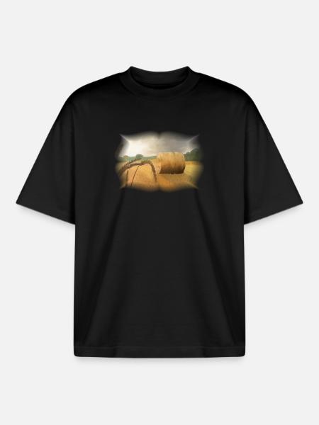 Ernte - Boxy Heavyweight Unisex Organic T-Shirt von Stanley/Stella - Schwarz