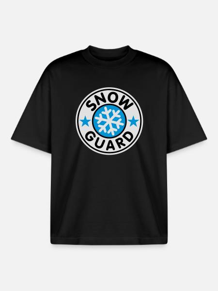 Snow Guard | Schnee Wache - Boxy Heavyweight Unisex Organic T-Shirt by Stanley/Stella - black
