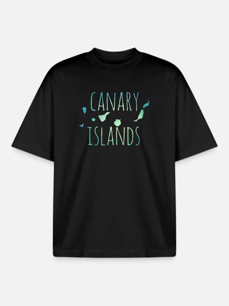 Canary Islands - Boxy Heavyweight Unisex Organic T-Shirt von Stanley/Stella - Schwarz