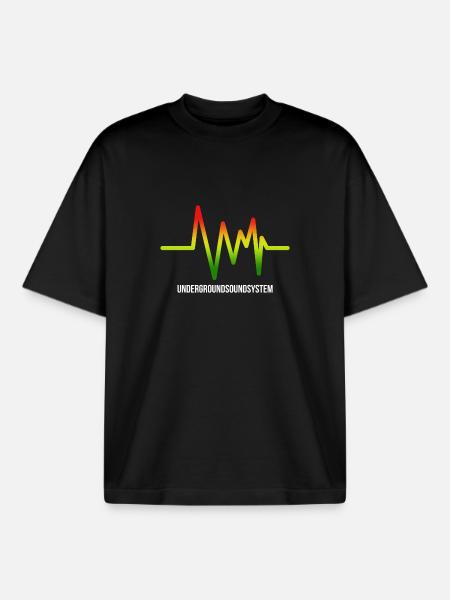 Underground Soundsystem Logo - Boxy Heavyweight Unisex Organic T-Shirt by Stanley/Stella - black