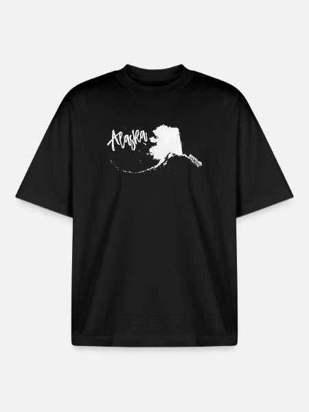 Alaska - Boxy Heavyweight Unisex Organic T-Shirt von Stanley/Stella - Schwarz