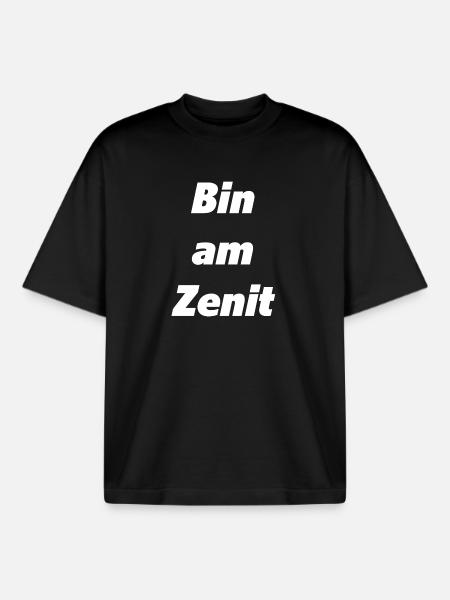 Bin am Zenit - Boxy Heavyweight Unisex Organic T-Shirt von Stanley/Stella - Schwarz
