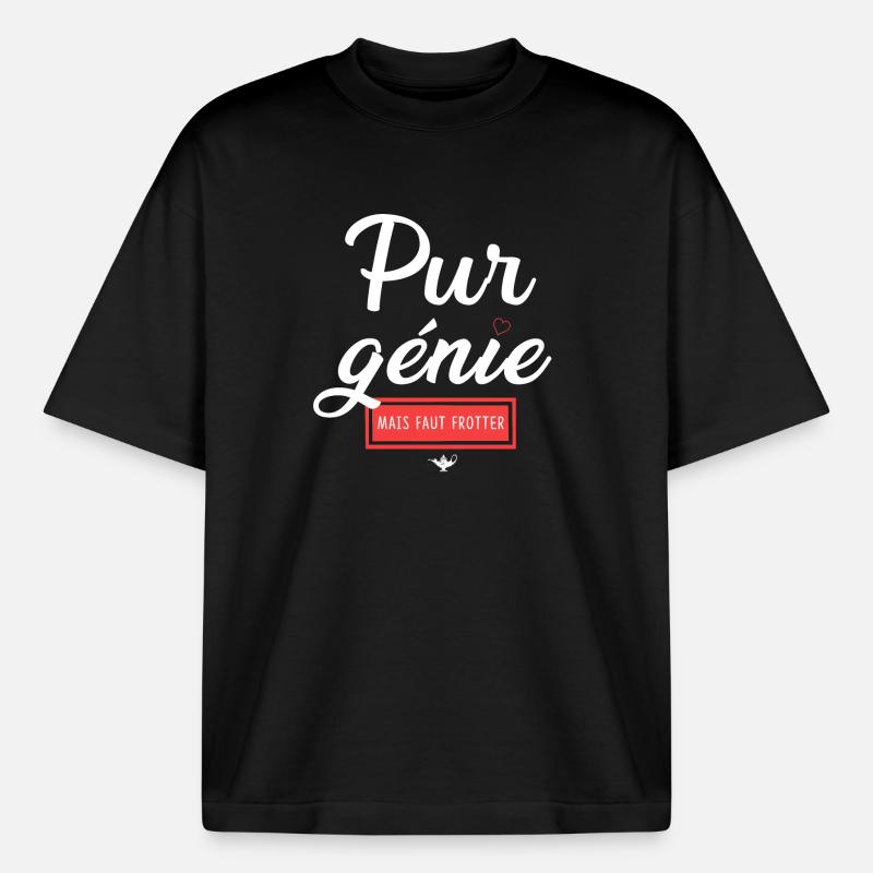 Humour and Emotion Chatastrophe - Heavyweight Boxy Unisex T-Shirt by Stanley/Stella - black