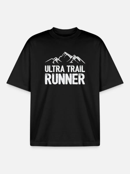 Ultra Trail Runner - Boxy Heavyweight Unisex Organic T-Shirt by Stanley/Stella - black