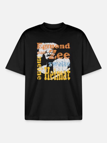 Egmond aan Zee - Boxy Heavyweight Unisex Organic T-Shirt von Stanley/Stella - Schwarz