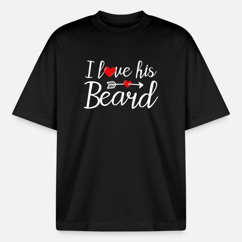 Bart Bärte Bartträger - Boxy Heavyweight Unisex Organic T-Shirt von Stanley/Stella - Schwarz