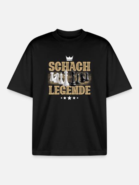Schach Legende - Boxy Heavyweight Unisex Organic T-Shirt von Stanley/Stella - Schwarz