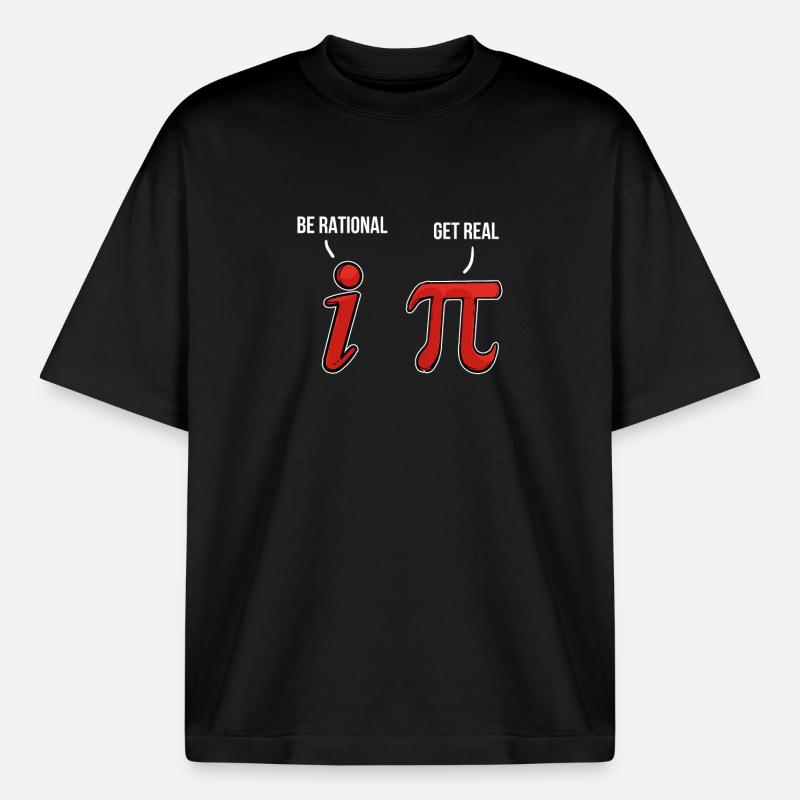 Pi Day Math Pi 3.14 - Boxy Heavyweight Unisex Organic T-Shirt by Stanley/Stella - black