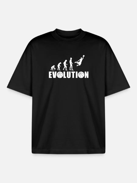 EVOLUTION PANIER cadeau basket - T-shirt unisexe boxy épais biologique Stanley/Stella - noir