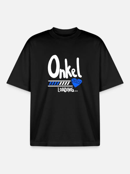 Onkel 2022 loading - Boxy Heavyweight Unisex Organic T-Shirt von Stanley/Stella - Schwarz