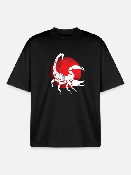 Scorpio zodiac sign - Boxy Heavyweight Unisex Organic T-Shirt by Stanley/Stella - black