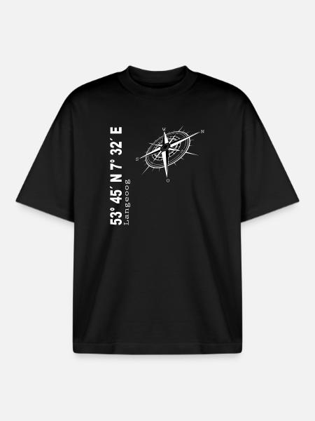Langeoog - Boxy Heavyweight Unisex Organic T-Shirt von Stanley/Stella - Schwarz