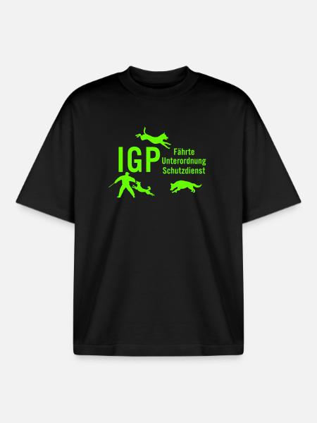 IGP Hundesport - Green - Boxy Heavyweight Unisex Organic T-Shirt von Stanley/Stella - Schwarz