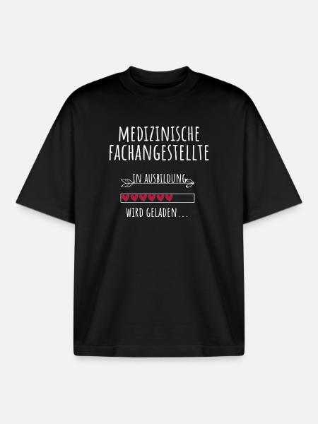 Medizinische Fachangestellte Ausbildung MFA - Boxy Heavyweight Unisex Organic T-Shirt von Stanley/Stella - Schwarz