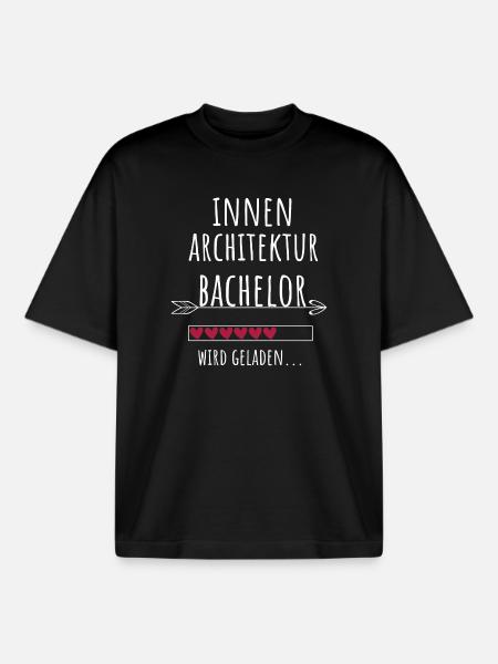Innenarchitektur Bachelor Studium Geschenk - Boxy Heavyweight Unisex Organic T-Shirt von Stanley/Stella - Schwarz